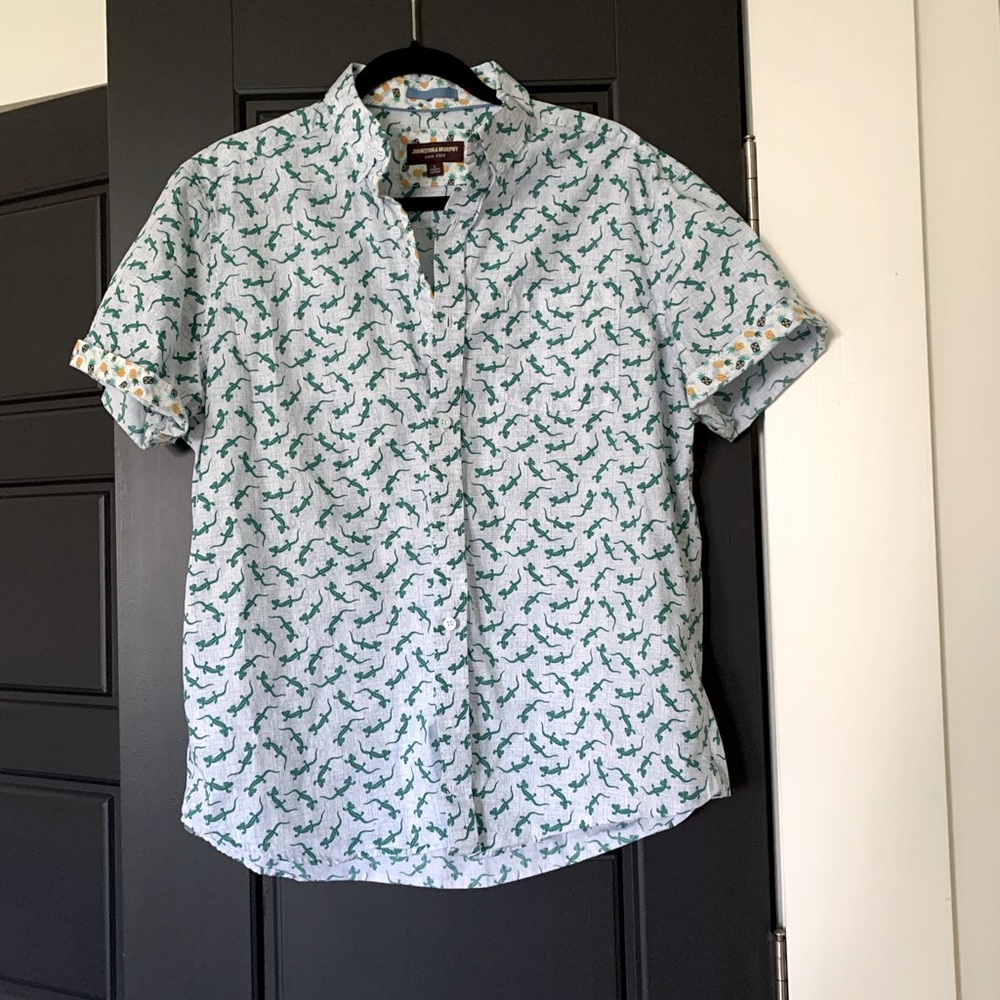 Men’s Johnston & Murphy short sleeve button down